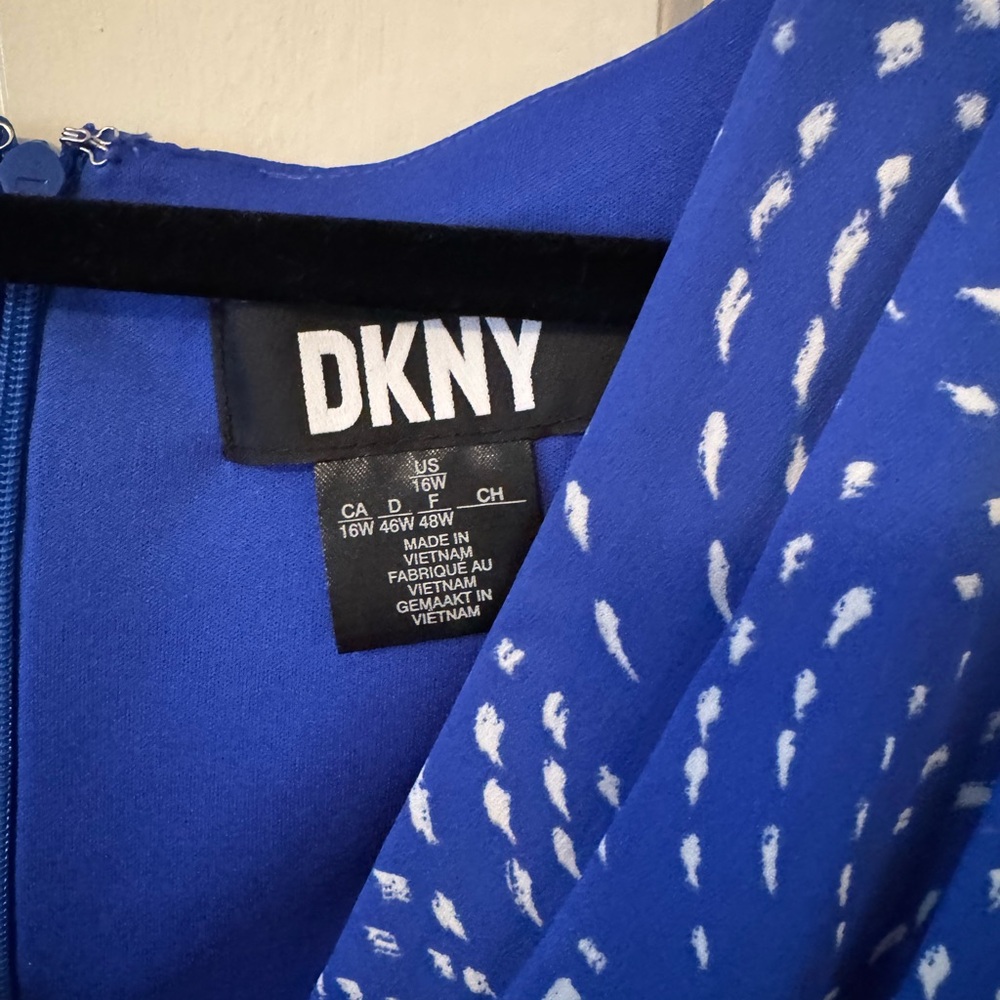 DKNY Vibrant Blue Midi Dress - Picture 3 of 4